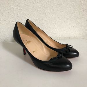 Christina Louboutin kitten heel pumps